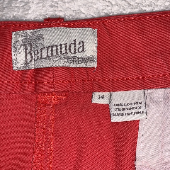 J. Crew Bermuda 9” coral shorts size 14 - Picture 8 of 9